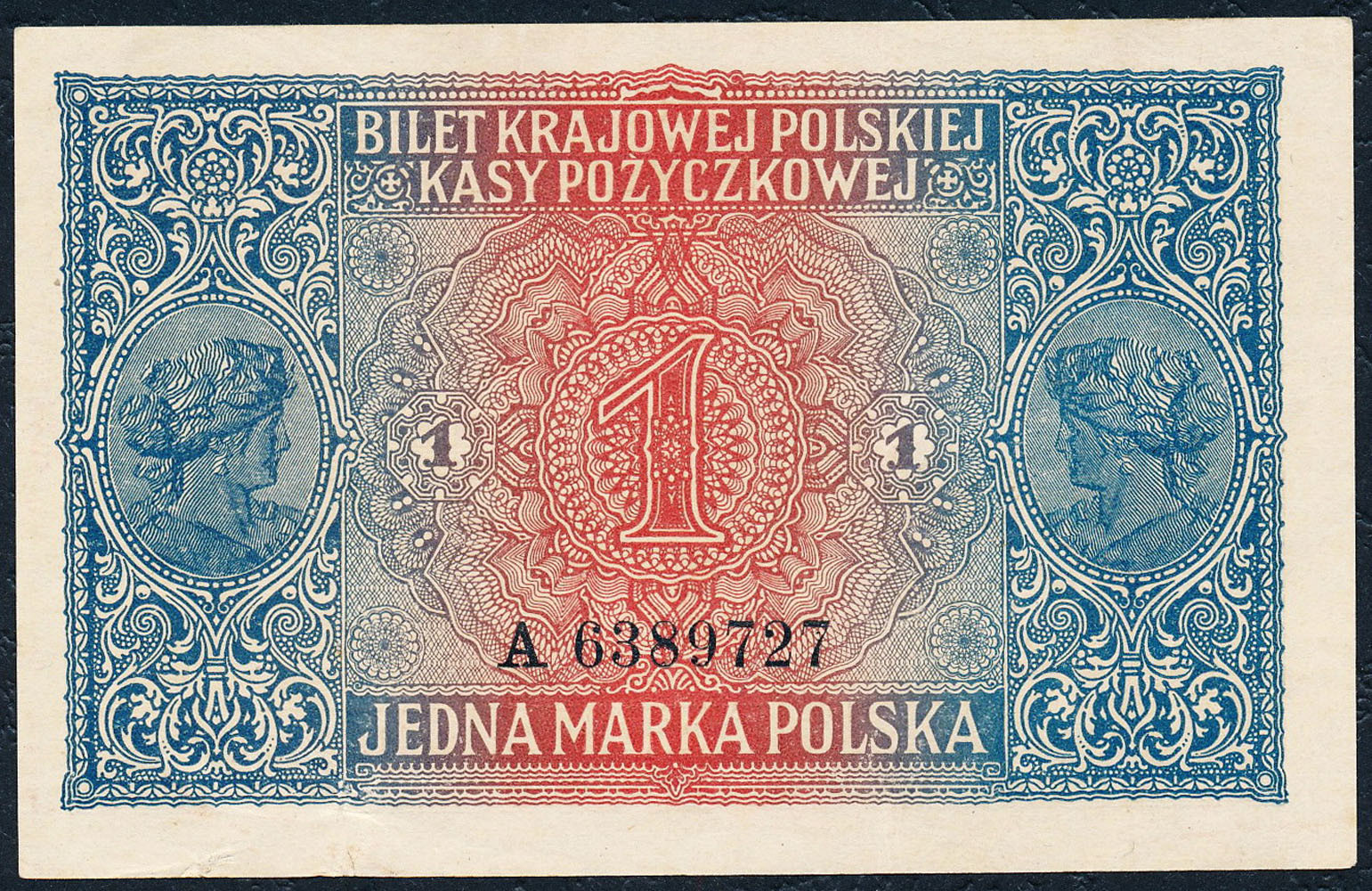 1 marka polska 1916 seria A - JENERAŁ